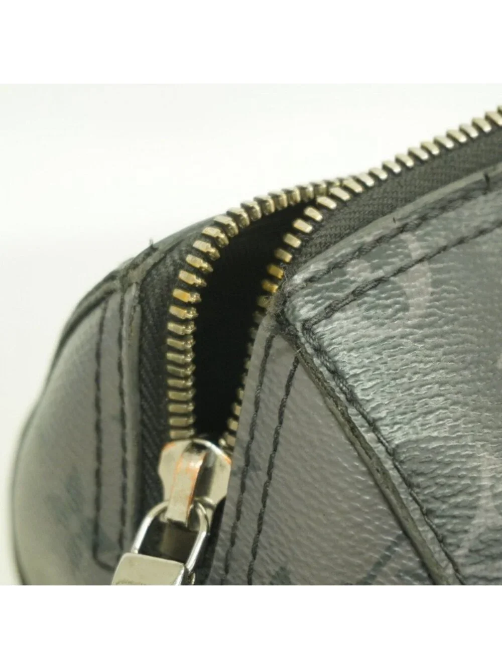 Louis Vuitton Shoulder Bag Monogram Eclipse City Keepall Black Gray